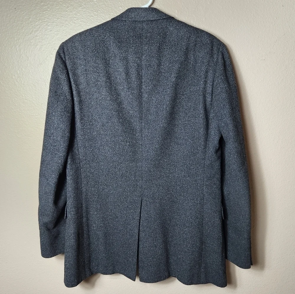 Graham & Gunn Vintage Union Made 100% Camel Hair Charcoal Gray Overcoat-Size 42